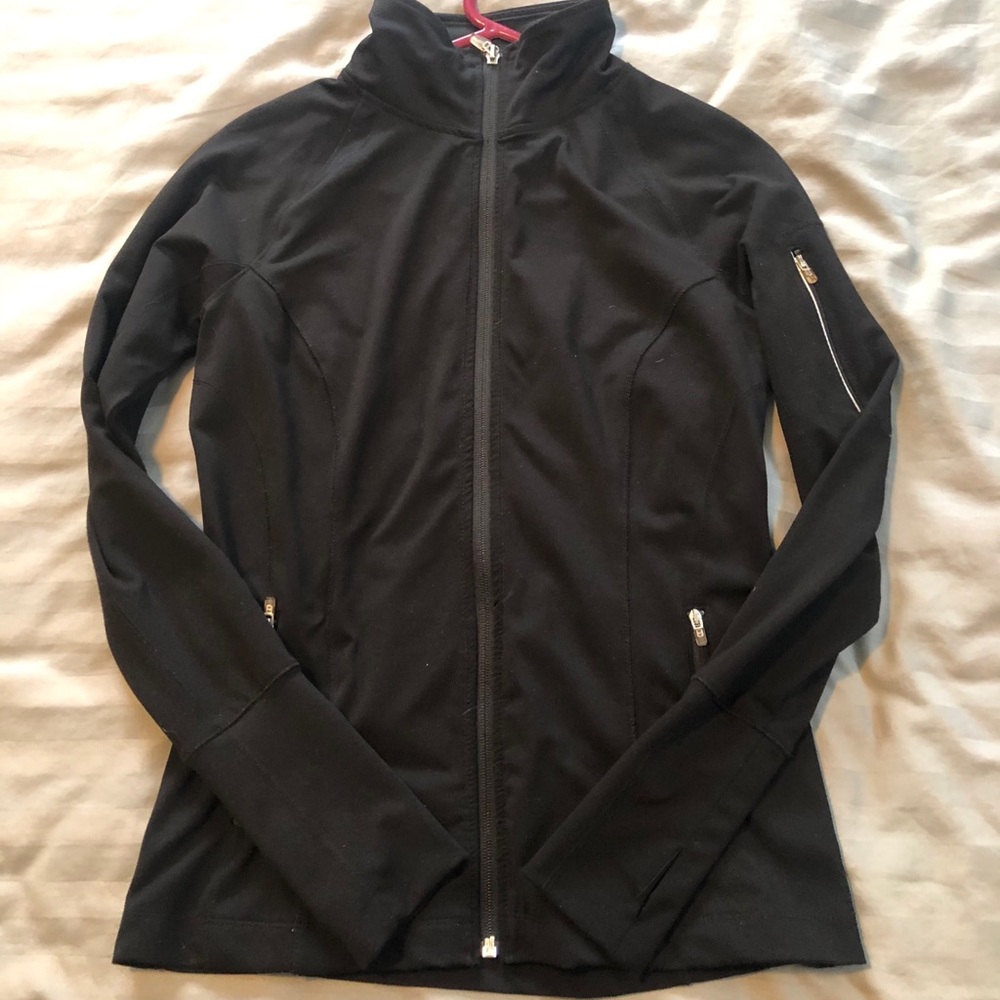 Old Navy Active Wear Fitted Black Jacket
